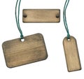 Wooden tag Royalty Free Stock Photo