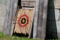 wooden Target arrow bull Royalty Free Stock Photo