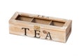 Wooden tea box Royalty Free Stock Photo