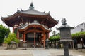 Wooden Temple with Lanterns in Nara, Japan Royalty Free Stock Photo