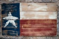 Wooden Texas flag