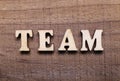 Wooden Text Team Royalty Free Stock Photo