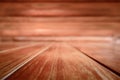 Wooden Texture and Blank Background Made of Natural. Old Vintage Planked Hardwood Panel Interior Room. Empty Brown Dark Wood Table Royalty Free Stock Photo