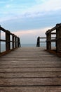 Wooden boardwalk path North Sea, Blankenberge, Flanders, Belgium Royalty Free Stock Photo