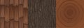 Wooden textures for game, wood roof overlap tiles