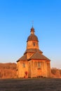Wooden 18th century church of St. Nicholas in authentic Cossack farm in Stetsivka village in ÃÂ¡herkasy region, Ukraine