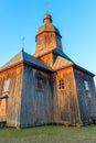 Wooden 18th century church of St. Nicholas in authentic Cossack farm in Stetsivka village in ÃÂ¡herkasy region, Ukraine