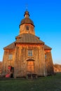 Wooden 18th century church of St. Nicholas in authentic Cossack farm in Stetsivka village in ÃÂ¡herkasy region, Ukraine