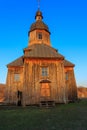 Wooden 18th century church of St. Nicholas in authentic Cossack farm in Stetsivka village in ÃÂ¡herkasy region, Ukraine