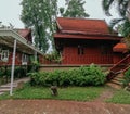 Wooden thai house with historical significance in Phuket Thailand