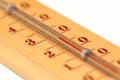 Wooden thermometer