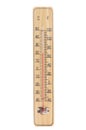 Wooden thermometer Royalty Free Stock Photo