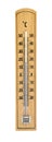 Wooden thermometer Royalty Free Stock Photo