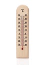 Wooden thermometer Royalty Free Stock Photo