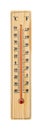 Wooden Thermometer with maximum temperature Royalty Free Stock Photo