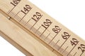 Wooden thermometer, sauna Royalty Free Stock Photo