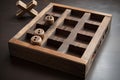 Wooden tictactoe game