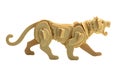 Wooden tiger isolated