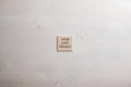 Wooden tile with an Your last chance written on it Royalty Free Stock Photo