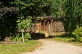 Wooden timberyard on a farm