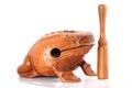 Wooden toad rhythm percusion instrument Royalty Free Stock Photo