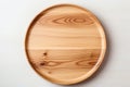 A Wooden Toilet Seat On A White Background