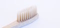 Wooden tootbrush isolated on a white background.