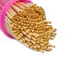 Wooden tooth picks Royalty Free Stock Photo