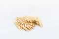 Wooden toothpicks isolated on white background with clipping path Royalty Free Stock Photo