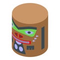 Wooden totem icon isometric vector. Island animal Royalty Free Stock Photo