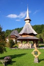 Wooden tower at barsana monastery