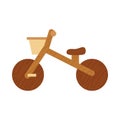 wooden toy bike Royalty Free Stock Photo