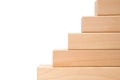 Wooden toy blocks like steps
