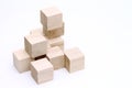 Wooden toy blocks