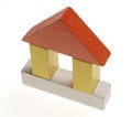 Wooden toy's house2 Royalty Free Stock Photo