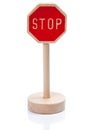 Wooden toy stop sign (Stopschild)