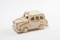 Wooden Toy Taxi Car Royalty Free Stock Photo