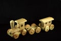 Wooden toy train Royalty Free Stock Photo