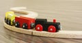 Wooden Toy Train Royalty Free Stock Photo