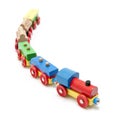 Wooden toy train