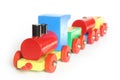 Wooden Toy Train Royalty Free Stock Photo