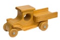 Wooden toy truck Royalty Free Stock Photo