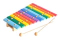 Wooden toy xylophone Royalty Free Stock Photo