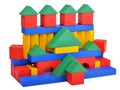 Wooden toys cube castle building game