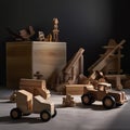 Wooden Toys Showcase Image Royalty Free Stock Photo