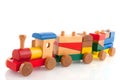 Wooden train Royalty Free Stock Photo