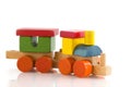 Wooden train Royalty Free Stock Photo