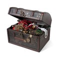 Wooden treasure chest Royalty Free Stock Photo