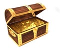 Wooden treasure chest