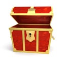 Wooden treasure chest Royalty Free Stock Photo